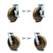 Service Caster 8 Inch High Temp Phenolic Caster Set with Roller Bearings 4 Swivel Lock 2 Brake SCC-30CS820-PHRHT-TLB-BSL-2-BSL-2 - alternate 1